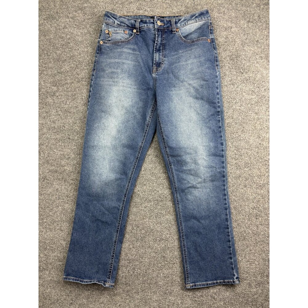 Frye Jeans Womens 6/28 Blue Medium Wash Straight Leg Stretch Denim Mid Rise Fit